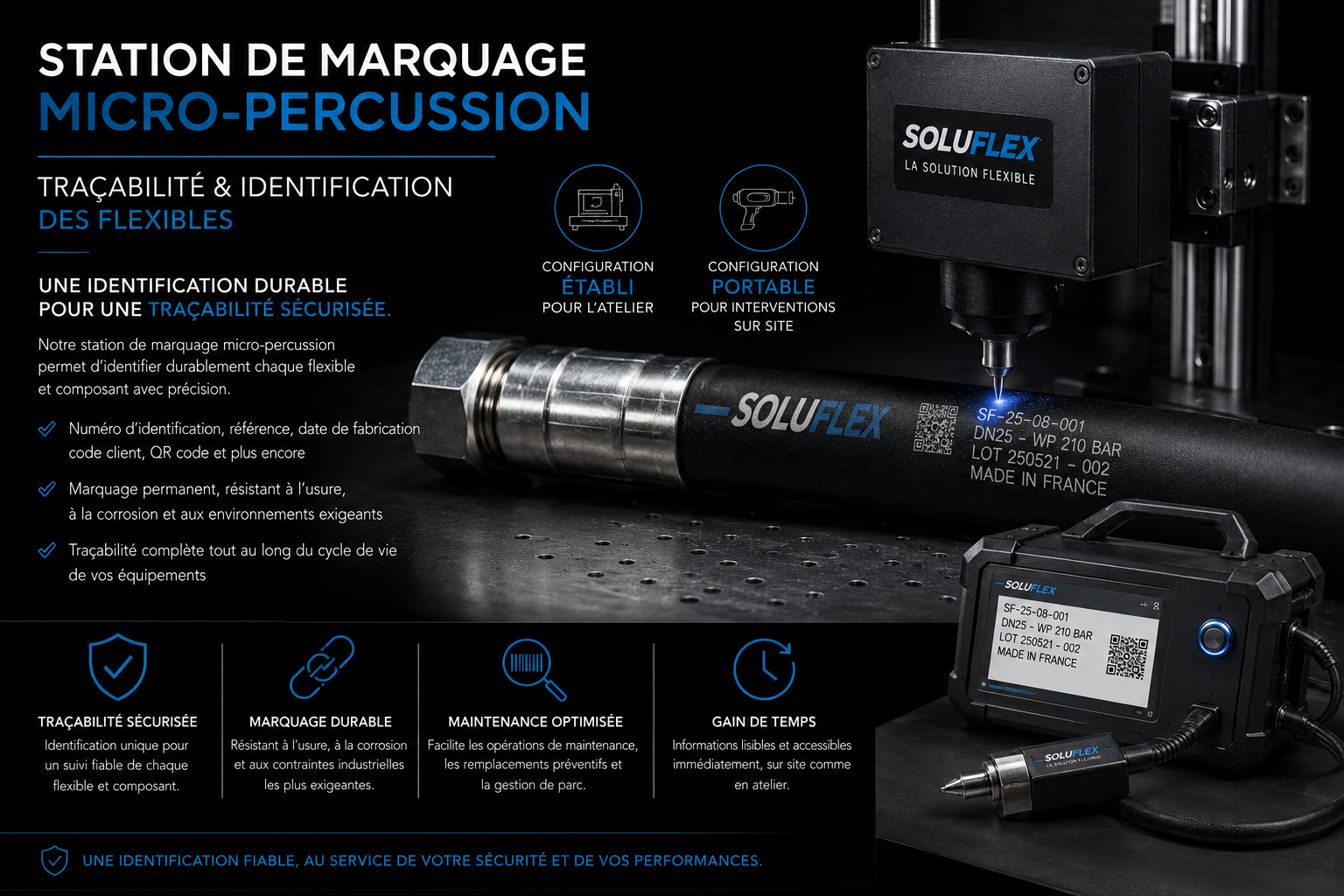 Station de marquage micro-percussion SOLUFLEX